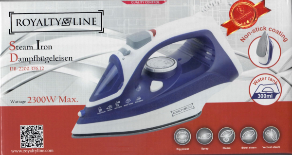 The Electric Steam Iron, From Company Royalty Line Company, Non-stick Ironing Board With Ceramic Coating