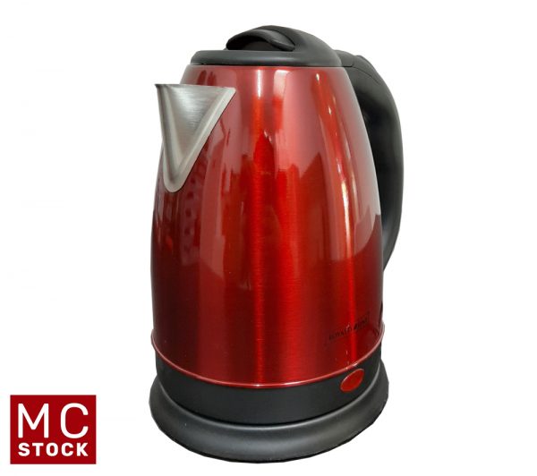 Royalty Line Electric Kettle 1.7 L in stainless steel Stylish kettle Water Boiler Red
