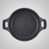 Royalty Line 26CM Marble Coating Shallow Pot With Glass Lid – Black Induction - Image 2