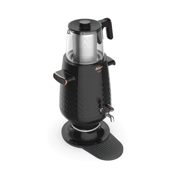Arzum AR3083-B Ehlikeyf Samowar Samower, Tea Machine, Tea Maker, Plastic Black
