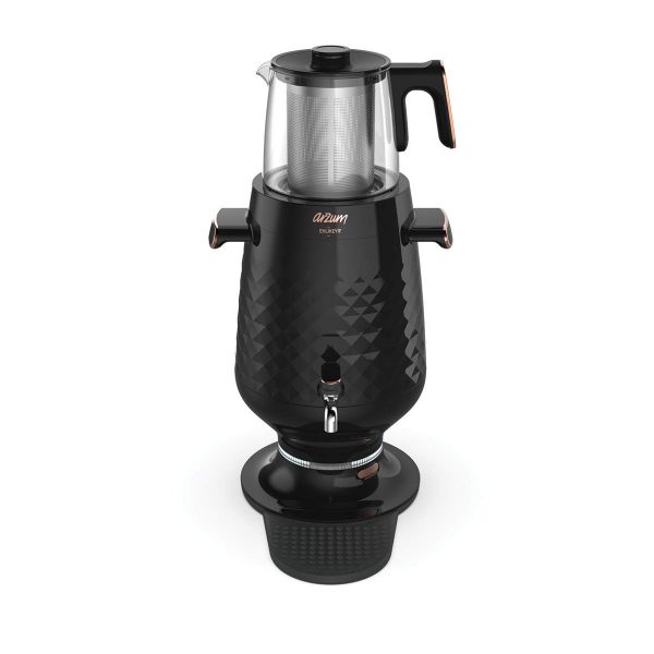Arzum AR3083-B Ehlikeyf Samowar Samower, Tea Machine, Tea Maker, Plastic Black - Image 2