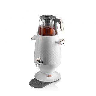 Arzum AR3083-B Ehlikeyf Samowar Samower, Tea Machine, Tea Maker, Plastic White