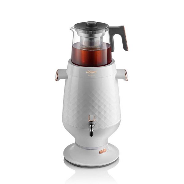 Arzum AR3083-B Ehlikeyf Samowar Samower, Tea Machine, Tea Maker, Plastic White - Image 5