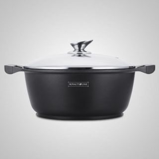 Royalty Line Pot 30cm  With Glass Lid Induction