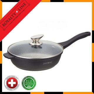 Royalty Line Frying Pan With Lid 24cm  BDF24ML Black
