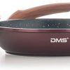 DMS® TSM4010 Induction Cookware Set Pots Pans Set  with Glass Lid 10 Pieces Burgundy - Image 6