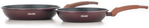 DMS® TSM4010 Induction Cookware Set Pots Pans Set  with Glass Lid 10 Pieces Burgundy - Image 6