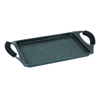 Royalty Line RL-NTG34M; Griddle, Grill Pan, Marble Coating 2-handle 34cm