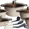 DMS® TSD5015 Induction Cookware Cooking Set Pots Soup Pot with Glass Lid 3 - Image 6