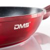 DMS® 15 Piece Induction Cookware Cooking Set - Pots Pans Set with Glass Lid Red - Image 4
