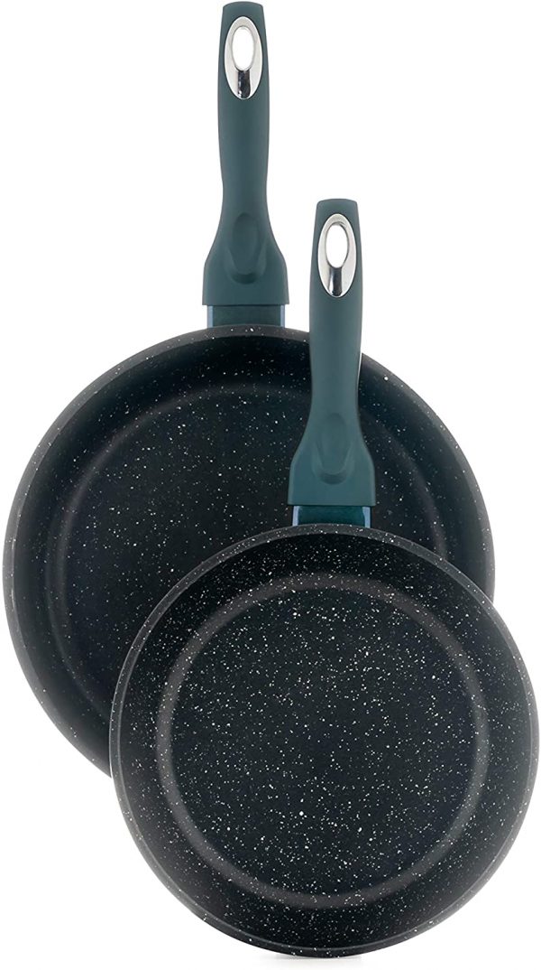 DMS® 15 Piece Induction Cookware Cooking Set - Pots Pans Set with Glass Lid Blue - Image 4