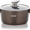 DMS® 15-Piece Induction Cookware Cooking Set - Pots Pans Set with Glass Lid Carbon Black - Image 7