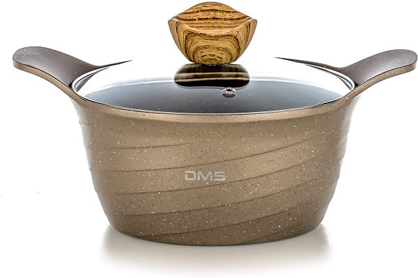 DMS TSK5016 16-Piece Induction Cookware Set Champagne - Image 2