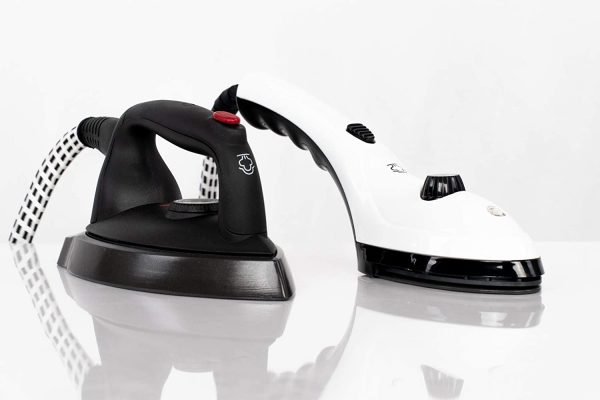 DMS KBS-2200 Steam Iron Station Steam Iron XL Steam Ironing System Complete Ironing System Steam Pressure 5.5 Bar, 2200 W, Ironing Board, Flat Iron, 1 Litre Water Tank Space Saving, with 2 Wheels - Image 5