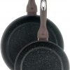 DMS® 15-Piece Induction Cookware Cooking Set - Pots Pans Set with Glass Lid Carbon Black - Image 5