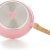 DMS® TSM4010 Induction Cookware Set Pots Pans Set  with Glass Lid 10 Pieces Pink - Image 4