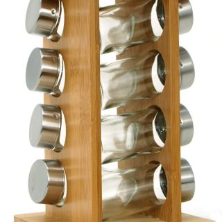 Ernesto Spices ; Jars Carousel Bamboo 9 Pieces