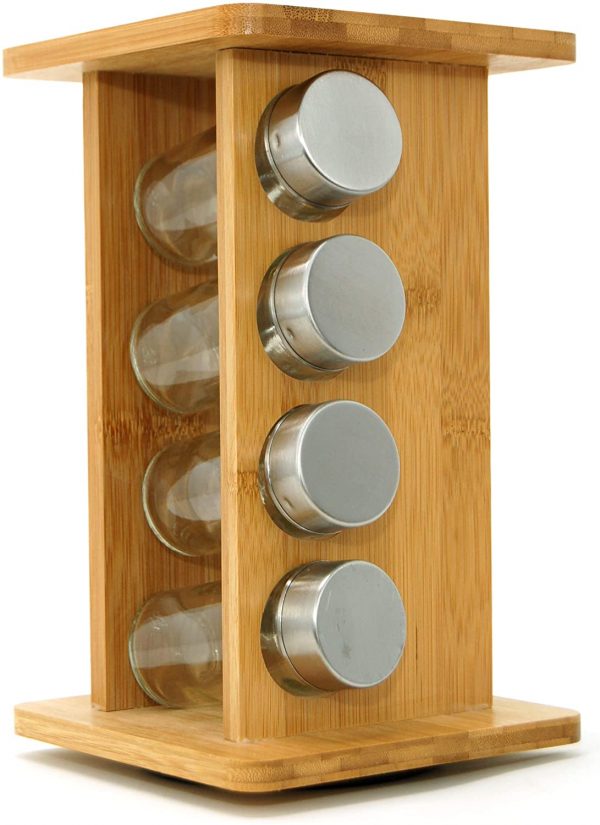 Ernesto Spices ; Jars Carousel Bamboo 9 Pieces - Image 2
