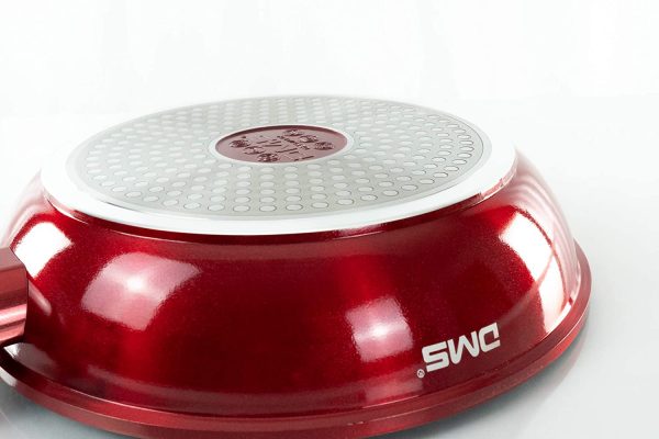 DMS® 15 Piece Induction Cookware Cooking Set - Pots Pans Set with Glass Lid Red - Image 5