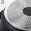 Royalty Line RL-AD28M Tall Cooking Pot Non-Stick Coating With Glass Lid Induction Black 10.5L 28CM - Image 2