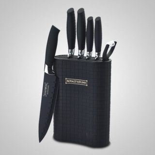 Royalty Line RL-6MSTK BLACK KNIFE SET