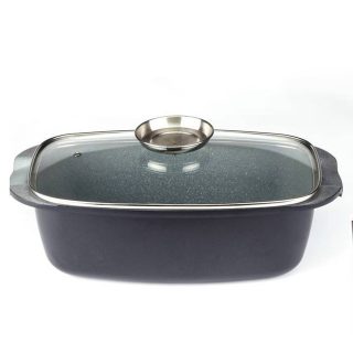 Royalty Line Die Cast Roaster Pan with Easy Clean RL-ACR32M Black