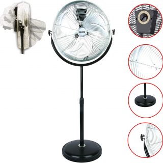 DMS® MSV-50 Floor Fan Floor Fan Wind Machine Floor Fan Diameter 50 cm 120 W Fan Fan