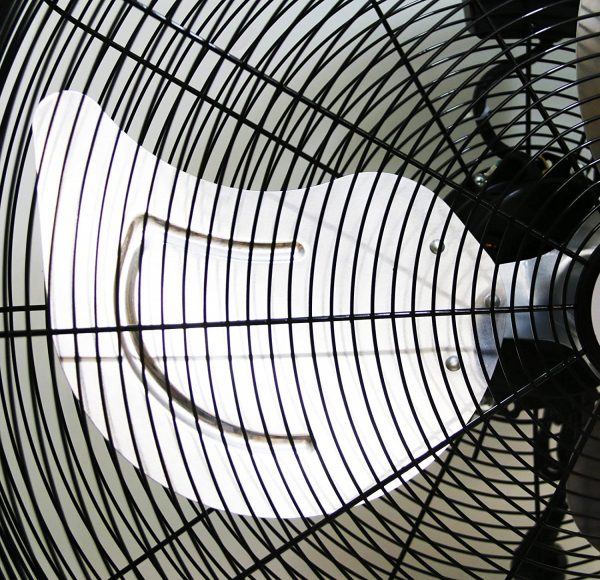 DMS Industrial Fan, Wind Machine, Floor Fan, Indoor Fan, Drum Fan, 3 Speed Settings, Diameter 60 cm, 180 Watt, 10,000 m3/h, Black - Image 3