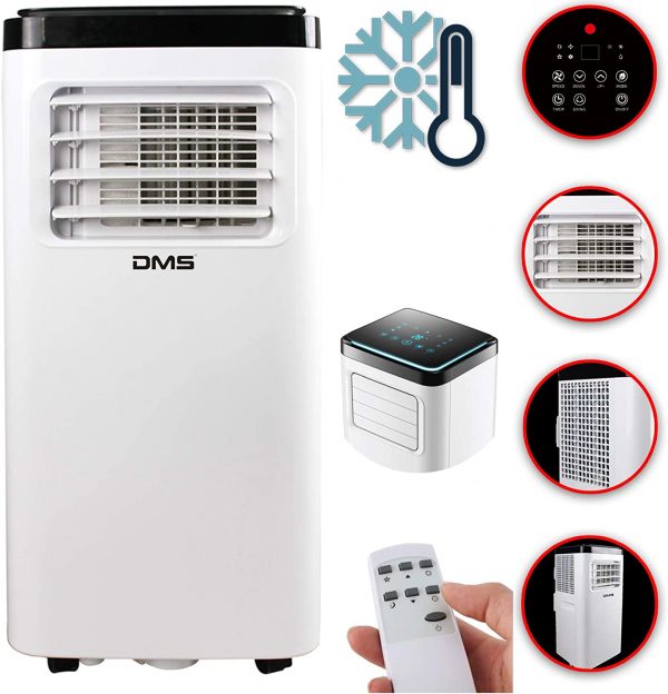 DMS 4 in 1 Mobile Air Conditioning Unit | Air Conditioning | Heater | Fan | Dehumidifier | Rooms up to 35 m² | Remote Control | 24 h Timer | Night Mode | 8000 BTU/h | 2000 Watts [Energy Class A] - Image 2
