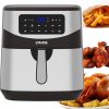 DMS XXXL 7 Litre Hot Air Fryer | Fryer | Oven | Hot Air Grill | Cooker | Grease-free and Without Oil | Includes 10 Programmes and Digital Touch Display | 1800 Watt | Timer | HF-7S - Image 2