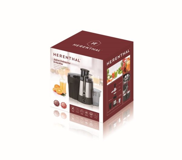 Herenthal - Power juicer - Juice extractor - Stainless steel - 850W - Image 2