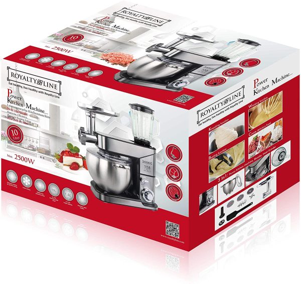 Royalty Line Kitchen Machine 3in1 2500W, 10L - Image 2
