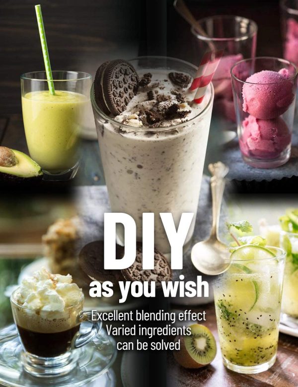 WantJoin Professional Blender, Countertop Blender ,Blender for kitchen Max 1800W High Power Home and Commercial Blender with Timer, Smoothie Maker 2200ml for Crushing Ice, Frozen Dessert, Soup,fish - Image 6
